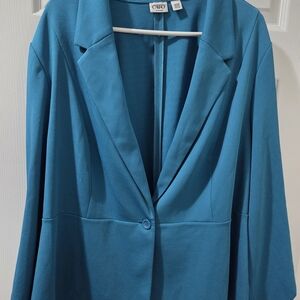 Cato Women's Teal Blazer Jacket